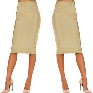 High Waisted Pencil Skirt